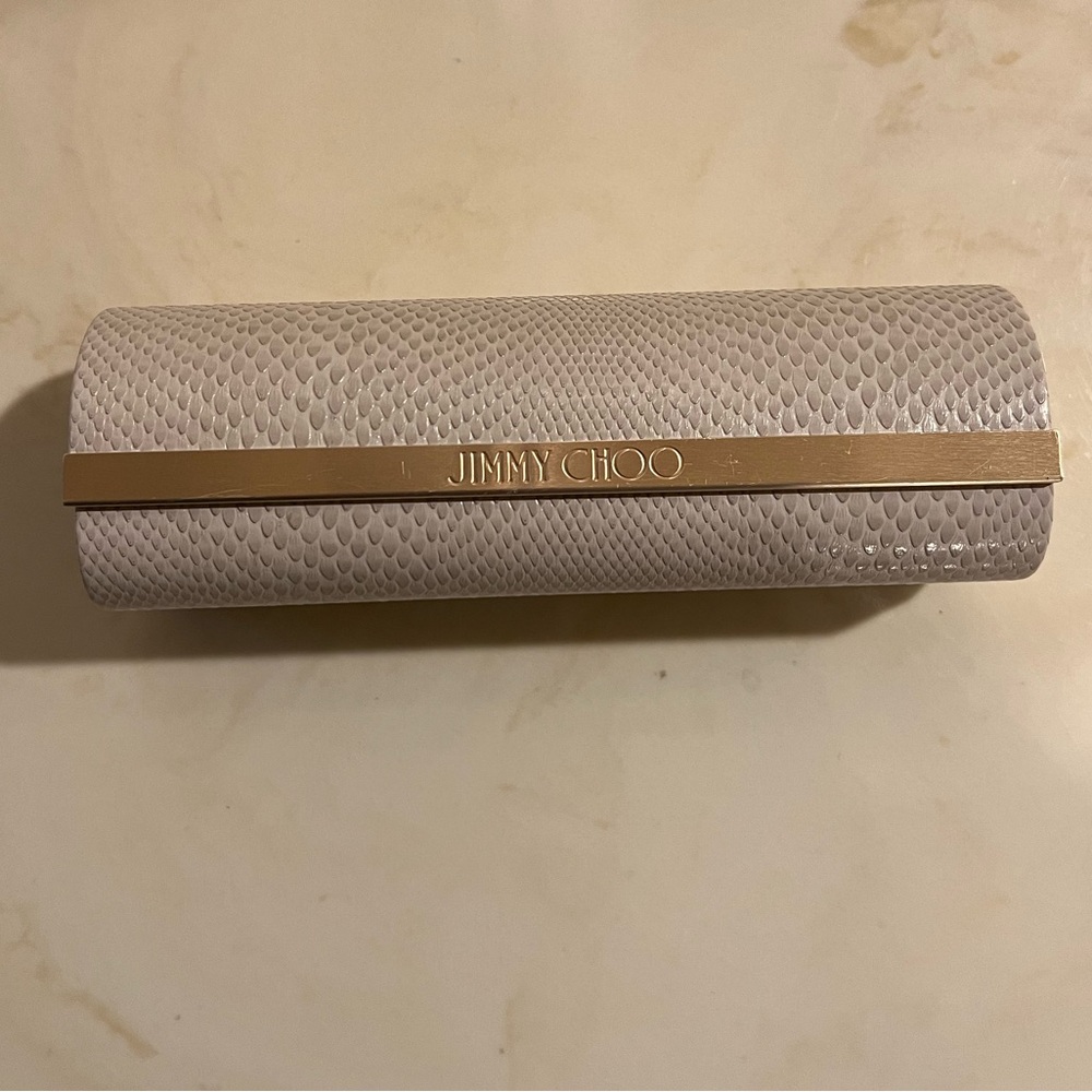 Jimmy Choo Beige Sunglasses Case